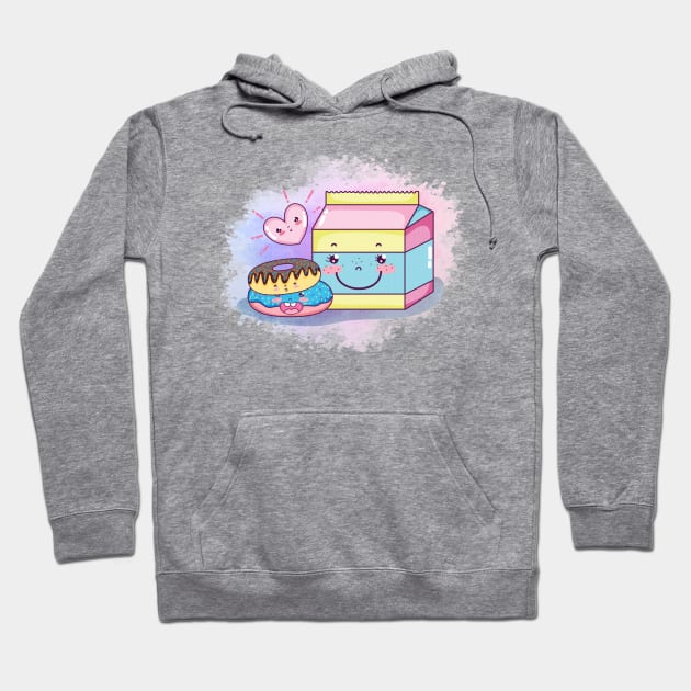 Cute Donut Hoodie by LineXpressions